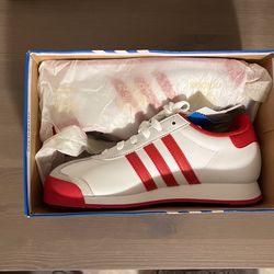 Adidas Samoa Size 5 Mens Red And White