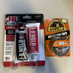JB Weld And Gorilla Tape 