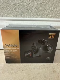 Brand New 4K 3-Channel Vehicle Dash Cam – Unopened
