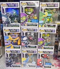 Funko Pop Marvel Mech Strike Monster Hunters Set of 9