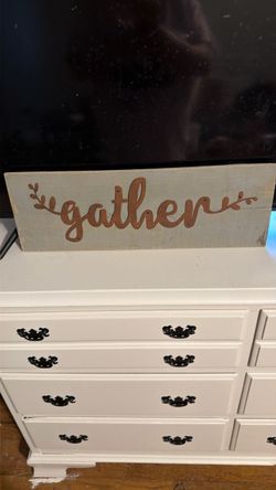 Gather Wood Sign Wall Decor