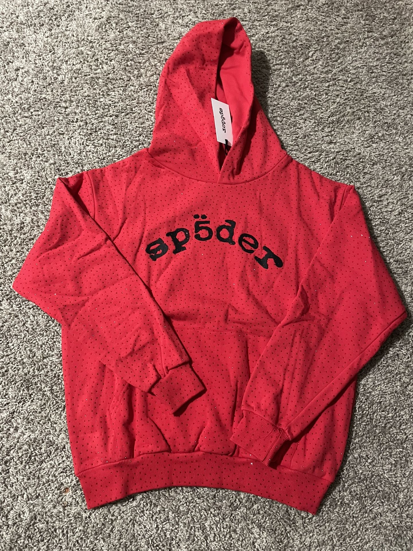 Sp5der Hoodie Size S VVS Red