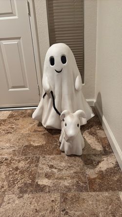 Large ghost walking dog
