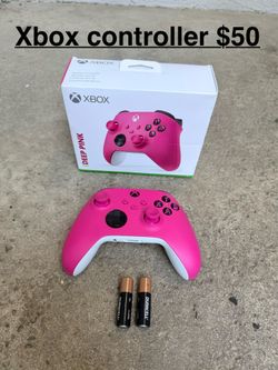 Xbox controller (deep pink) $50 tested batteries included