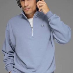 Alo Yoga Accolade 1/4 Zip - Winter Frost - Small