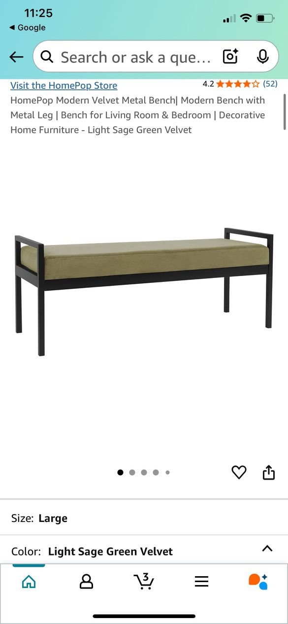 Entryway bench