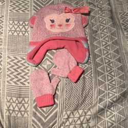 Toddler Girls Beanie Set
