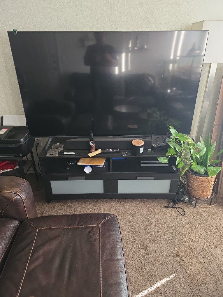 65" Samsung Smart TV AND Tv Stand