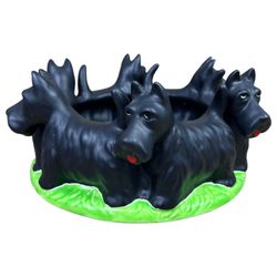 Rare! Department 56 Scottish Terrier Dog Candy Dish/Countertop Dish Bowl 9x9