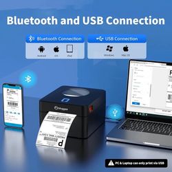 MVggeee  Bluetooth Thermal Shipping Label Printer