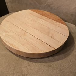 Cherry And Maple Wood Cheeseboard Round
