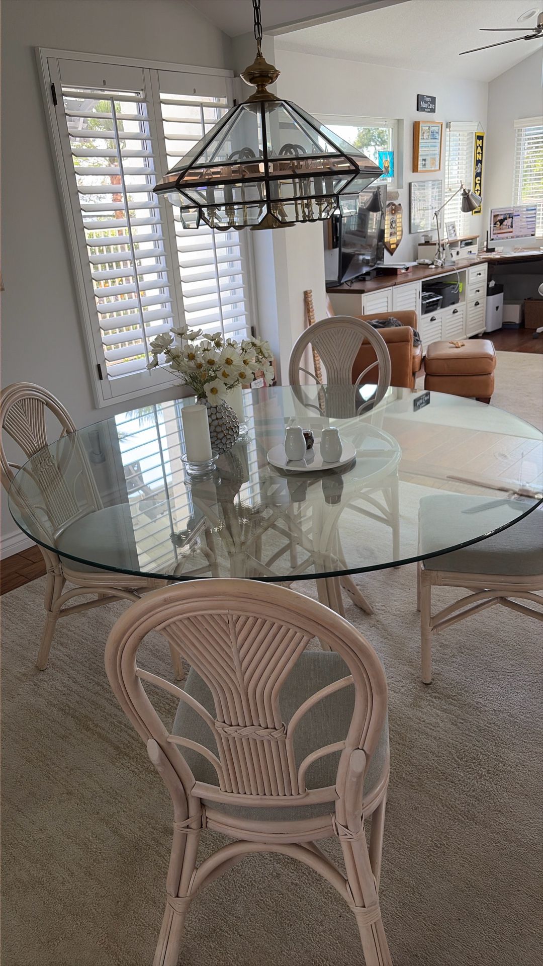 64” Round Tempered Glass Table Top