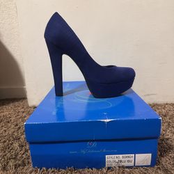 Blue High Heels 