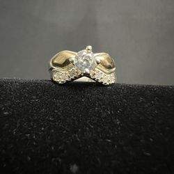 2 Piece Engagement Ring .925 Sterling Silver