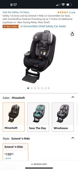 Safety 1st Grow And Go Extend 'N Ride LX Convertible Car Seat, With ComfortPlus 