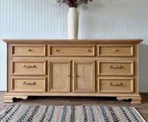Bernhardt dresser pickled white oak
