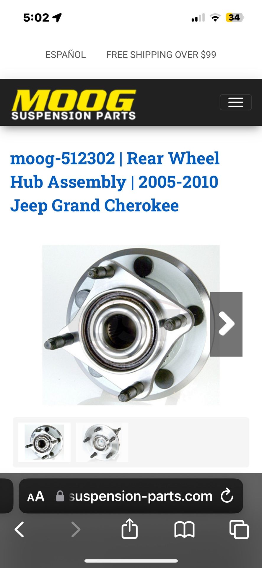 Jeep Monogram Wheel Hub Assembly