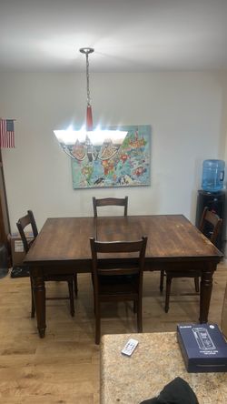 6ft wood dining room table