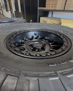 15” KMC impact Black 5x4.5 for Rzr Pro R with 35” EFX tires