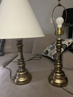 Brass Candlestick Lamps