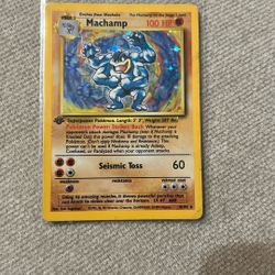 Pokemon Machamp 1st Edition 