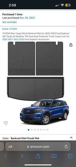 Explorer rear mats