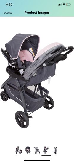 Baby trend skyline 35 travel cheap system starlight pink