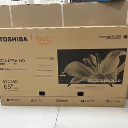 Toshiba 65” Fire TV Brand New! Finance For $50 Down Payment!!