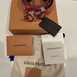 SUPREME  x  LV Monogram Belt 