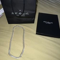 Men's Solid Cuban Link 22" Chain Necklace in Sterling Silver