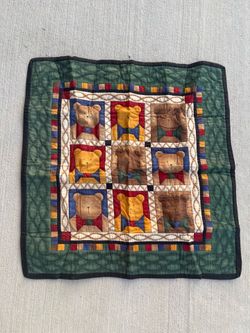 Debbie Mumm Quilt Teddy Bear Wall Pannel (22x21”)