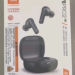 JBL Live Pro 2 True Wireless Noise Cancelling Earbuds, 40 hrs Playblack - Black