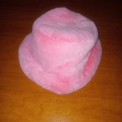 Plush Women's Pink Hat.