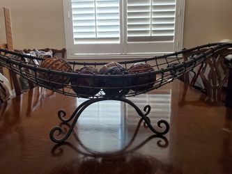 Metal Centerpiece With Decorative Balls