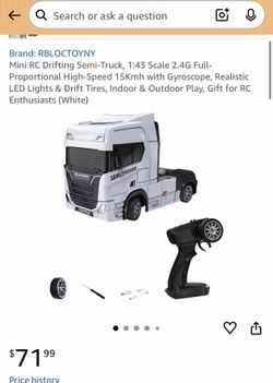 Remote control drift truck