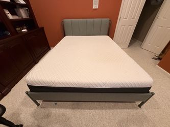 IKEA Tallasen Upholstered Queen Bed Frame