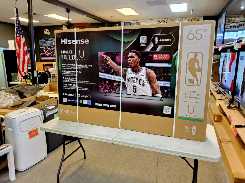 HISENSE 65 INCH ULED MINI LED TV'S 55U6N IN STOCK W/WARRANTY - PAYMENT PLANS
