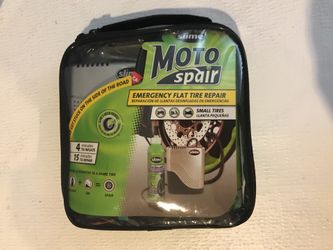 Motorcycle flat tire repair kit
