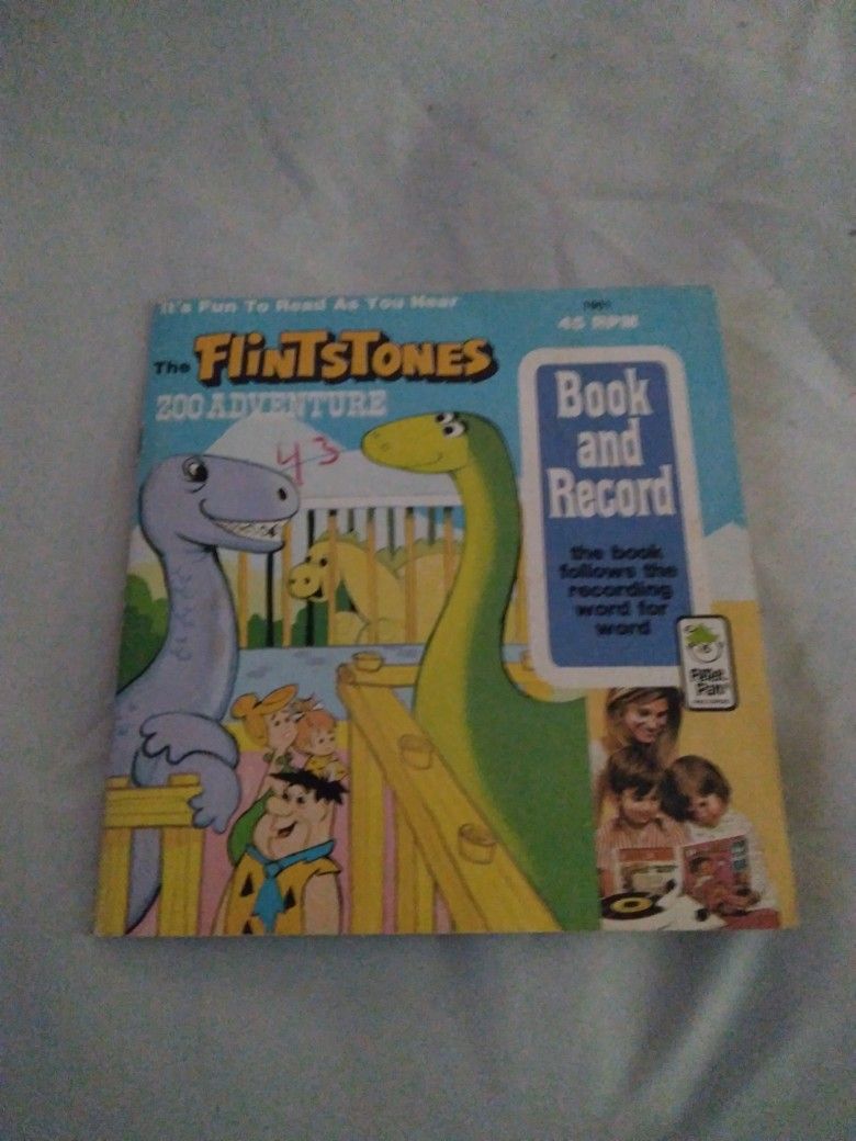 The Flintstones Zoo Adventure Book And Recond 45