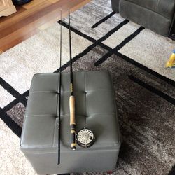 7 ft.  6 inch Eagle Claw Flyrod, and Martin 65 Reel with Line