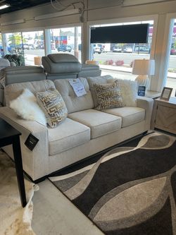 Ashley Signature Design Cream Fabric Sofa