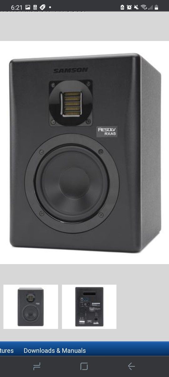 samson resolve rxa5 studio speakers