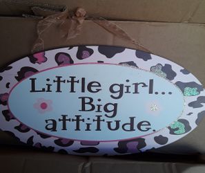 Girls plaque sign