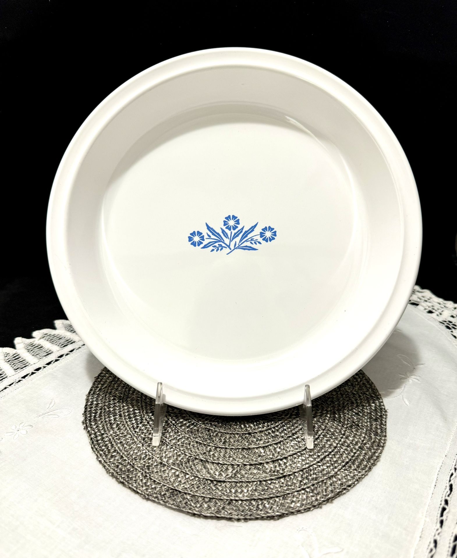 Blue Cornflower Corning Ware 9” Pie Plate