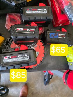 Milwaukee M18 batteries