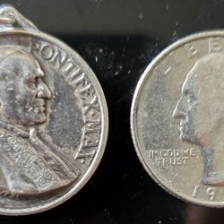 Silver Vintage JOANNES XXIII, Pope Pontifex Max