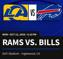 Rams vs Bill tickets