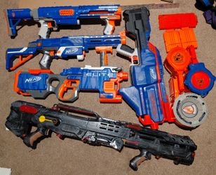 Nerf blaster lots, mega, elite, and rival