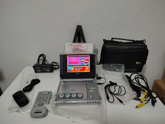 Sony Portable Cd/dvd Player Dvp-fx700 Complete Remote Charger & Carrying Case