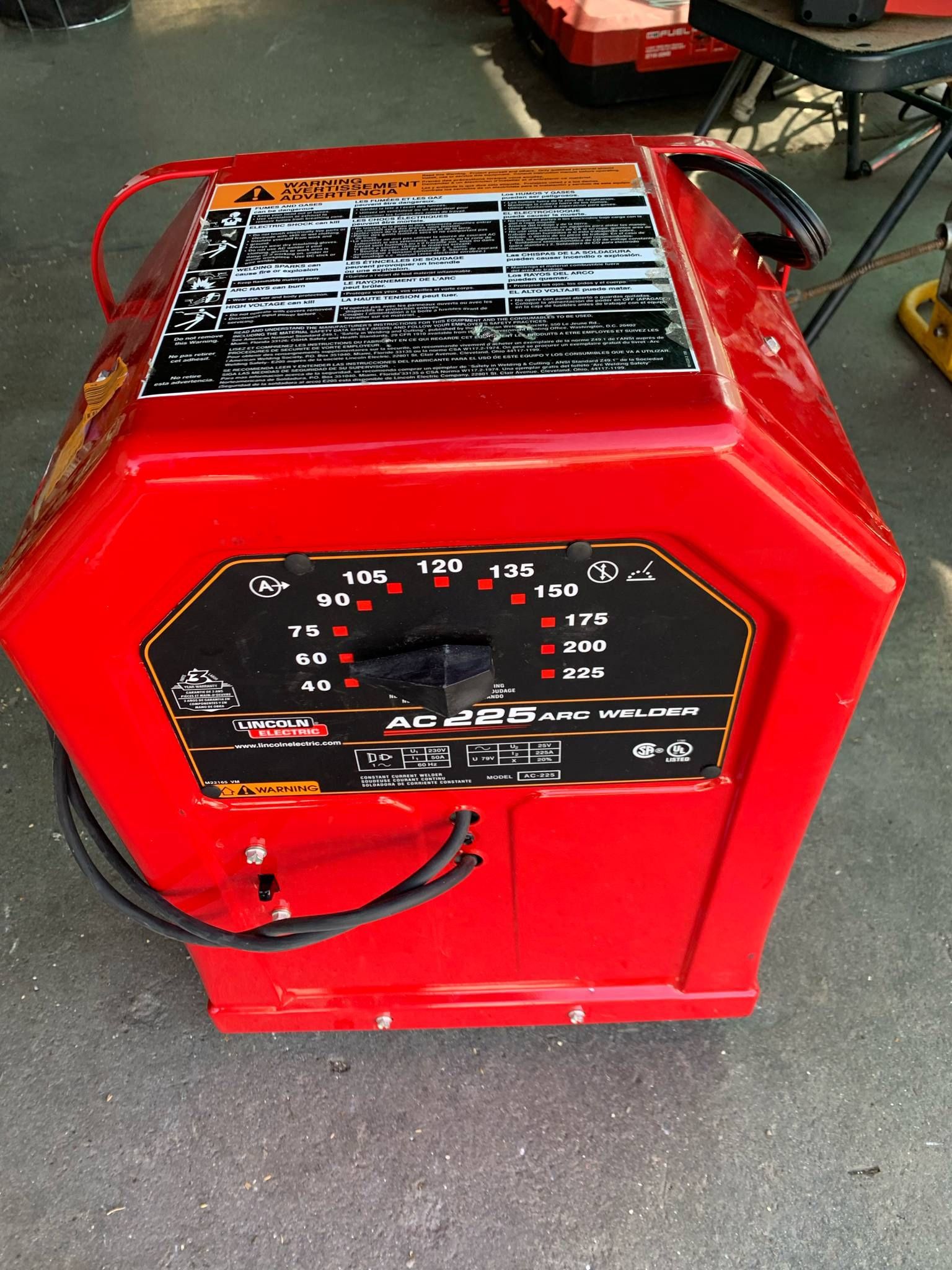 Lincoln Electric 225 Amp Arc/Stick Welder AC225S, 230V